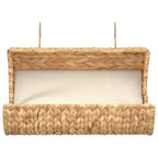 Cama para gato con cojín de jacinto de agua 37x20x20 cm