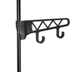 Perchero de ropa acero y textil no tejido 55x28,5x175 cm negro
