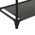 Perchero de ropa acero y textil no tejido 55x28,5x175 cm negro