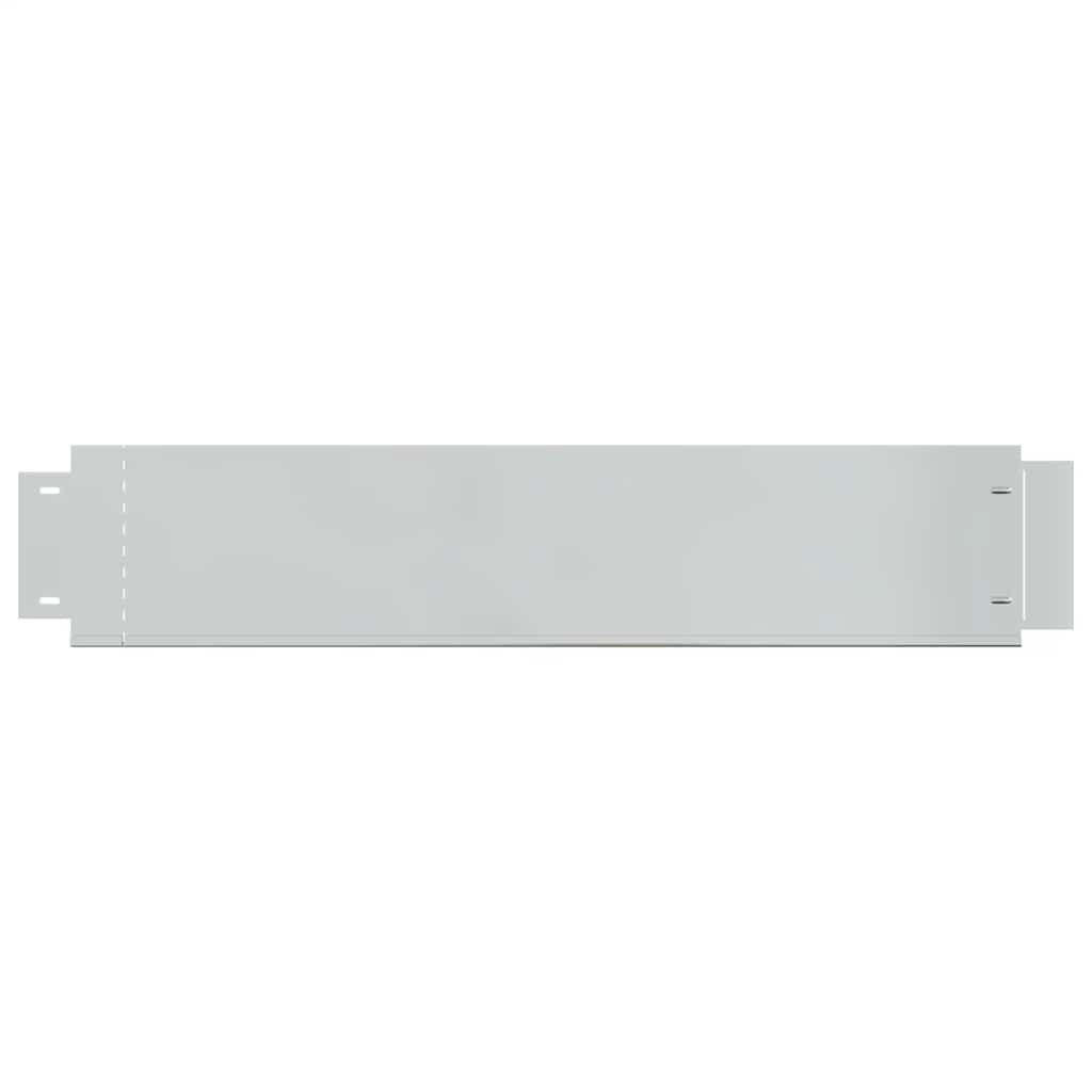 Cercas para césped 15 piezas acero galvanizado 100x20cm