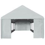 Tela de tienda sin estructura Gris 8 x 4 m PE