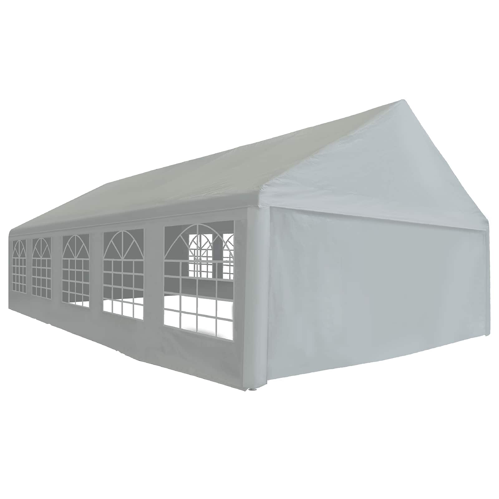 Tela de tienda sin estructura Gris 10 x 5 m PE
