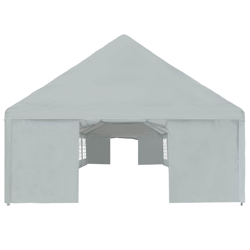 Tela de tienda sin estructura Gris 10 x 5 m PE