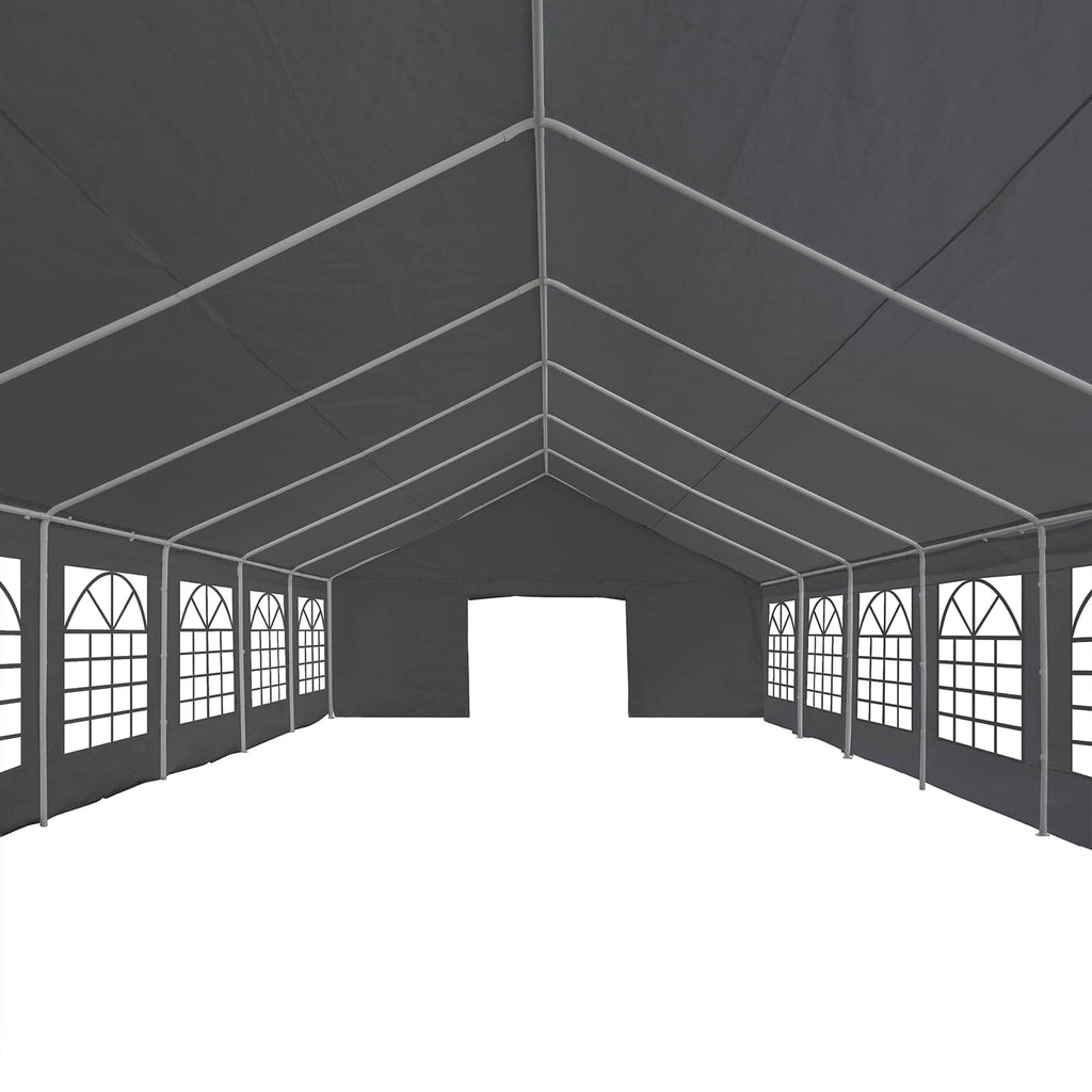 Tela de tienda sin estructura Gris 12 x 6 m PE