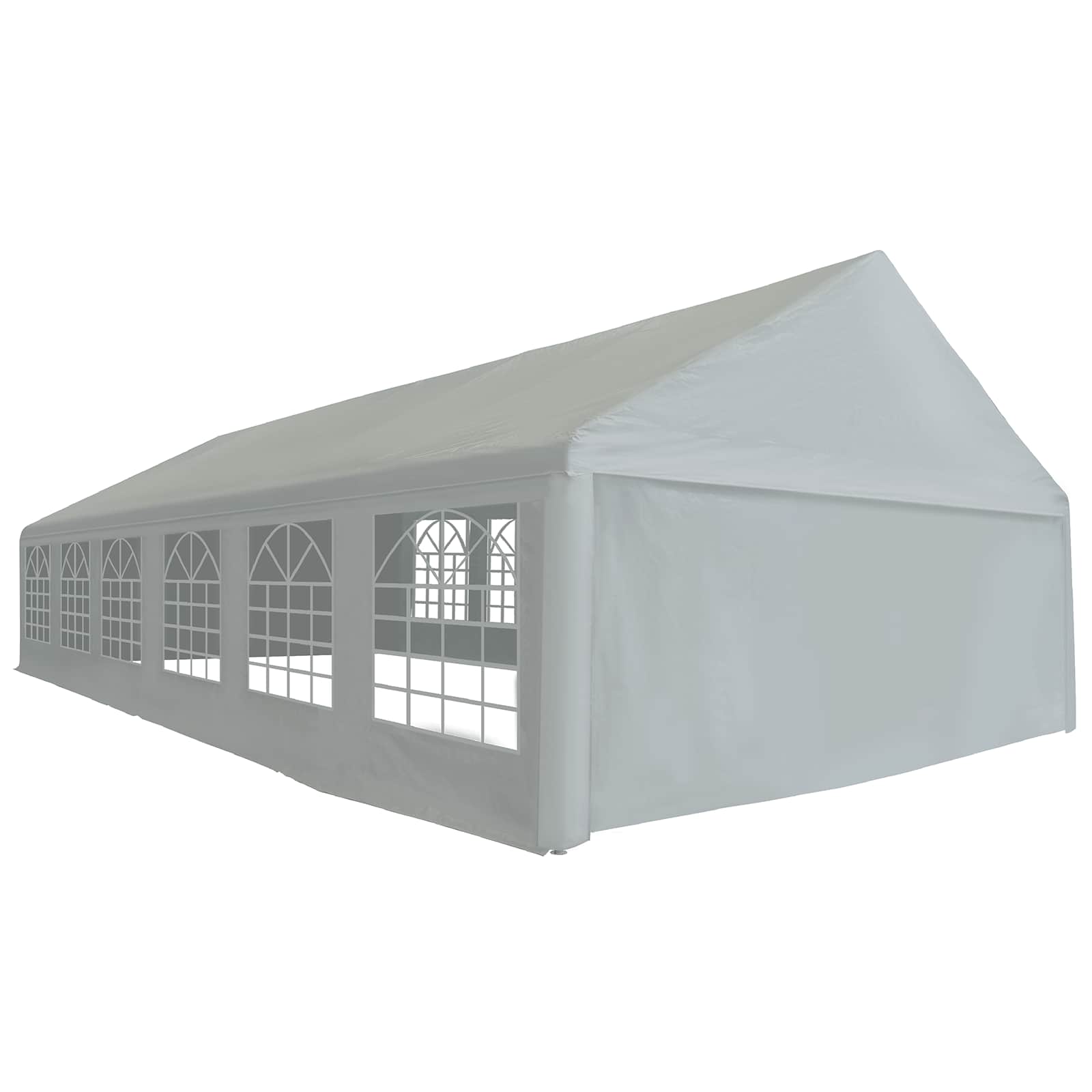 Tela de tienda sin estructura Gris 12 x 6 m PE