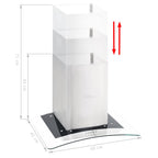 Campana extractora de pared 60 cm acero inoxidable 756 m³/h LED