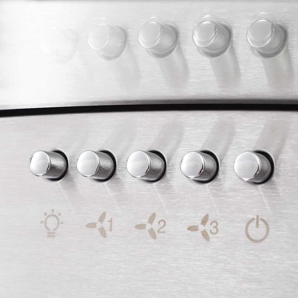 Campana extractora de pared 60 cm acero inoxidable 756 m³/h LED