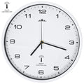 Radio-controlled quartz movement wall clock 31 cm white