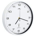 Radio-controlled quartz movement wall clock 31 cm white
