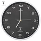 Reloj de pared radiocontrol movimiento de cuarzo 31 cm blanco