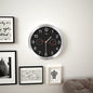 30 cm silver wall clock