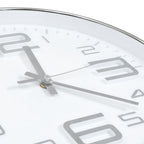 Reloj de pared 30 cm plateado