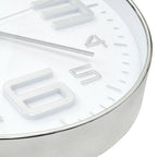 Reloj de pared 30 cm plateado