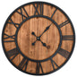 30 cm silver wall clock