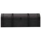 Baúl de almacenaje estilo vintage madera maciza 120x30x40 cm