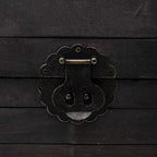 Baúl de almacenaje estilo vintage madera maciza 120x30x40 cm