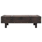 Mesa de centro madera contrachapada estilo vintage 120x55x35 cm