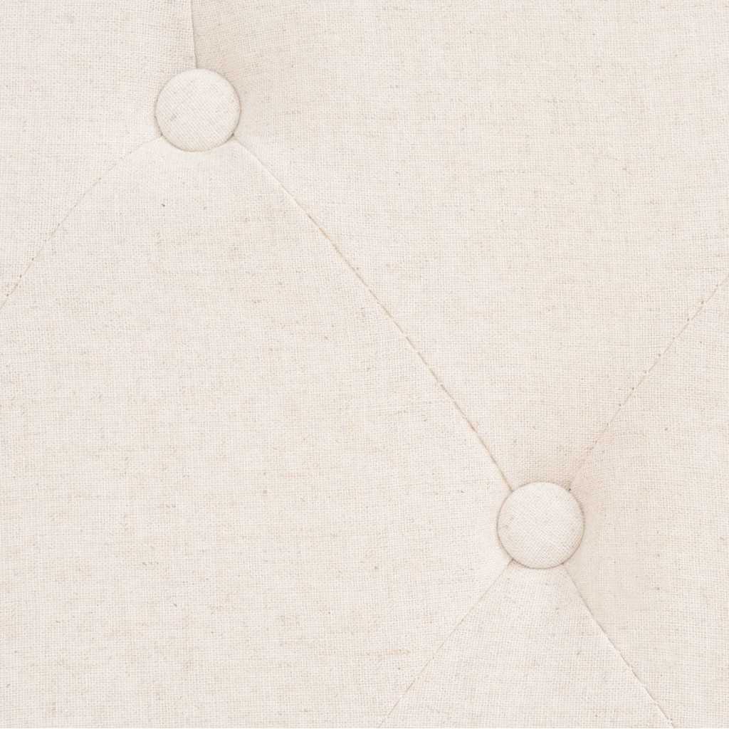 Conjunto de sofás 2 piezas tela blanco crema