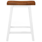 Taburetes de cocina 2 unidades madera maciza