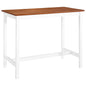 Mesa de bar madera maciza 108x60x91 cm