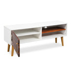 Mueble para TV de madera maciza de acacia 120x35x45 cm