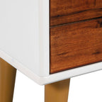 Mueble para TV de madera maciza de acacia 120x35x45 cm