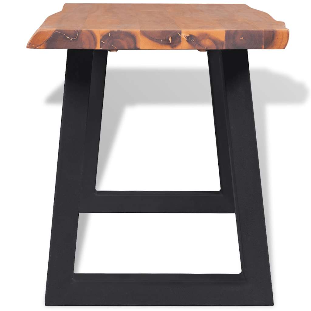 Banco de madera de acacia maciza 145 cm