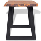 Banco de madera de acacia maciza 145 cm