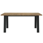 Mesa de comedor de madera maciza de acacia 170x90 cm