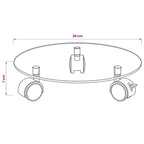 Soporte ruedas para macetas redondo vidrio templado 28cm 2 uds
