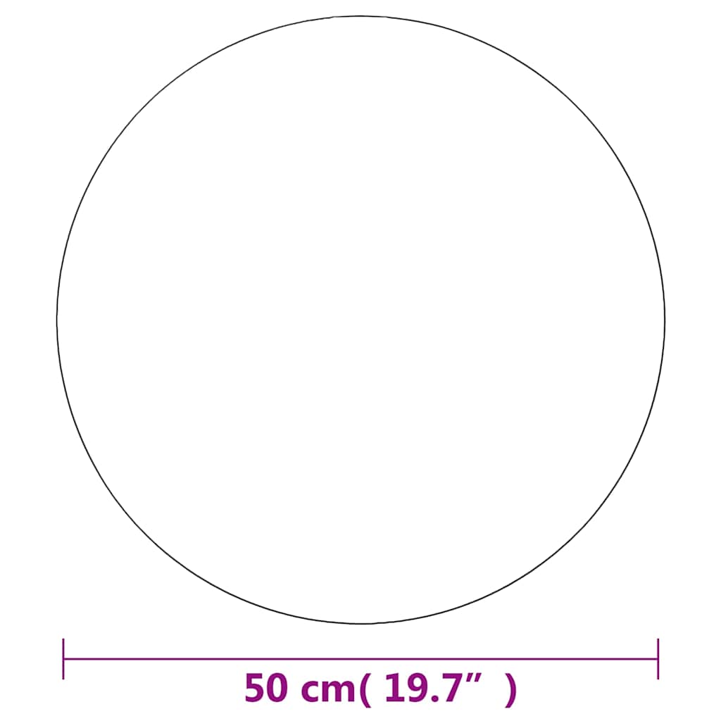 Espejo de pared redondo vidrio 50 cm