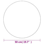 Espejo de pared redondo vidrio 50 cm