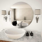 Espejo de pared redondo vidrio 70 cm
