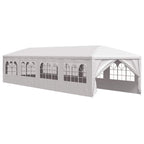 Marquesina de jardín 3x12 m blanca