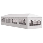 Marquesina de jardín 3x12 m blanca