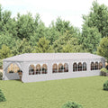 Marquesina de jardín 3x12 m blanca