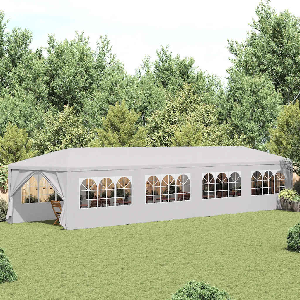 Marquesina de jardín 3x12 m blanca