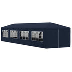 Marquesina de jardín 3x12 m azul