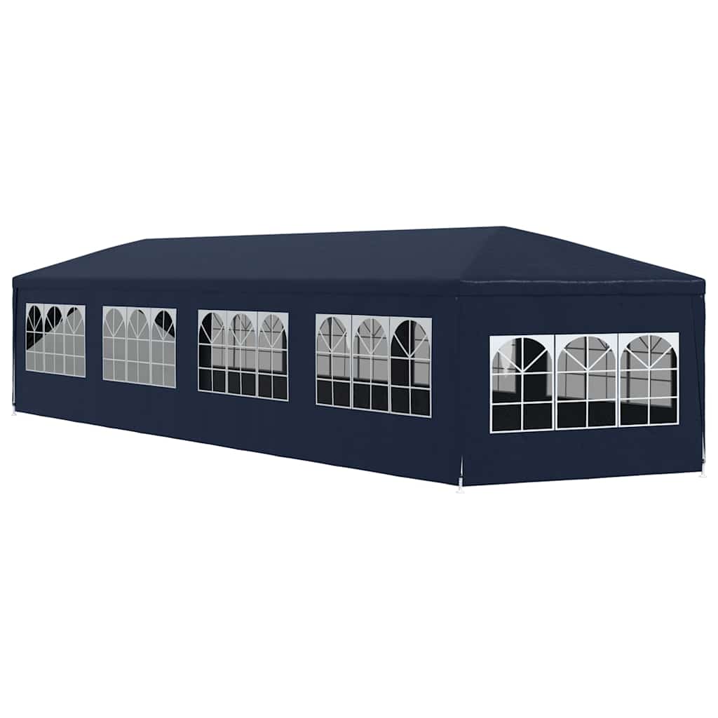 Marquesina de jardín 3x12 m azul