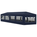 Marquesina de jardín 3x12 m azul