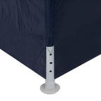 Marquesina de jardín 3x12 m azul