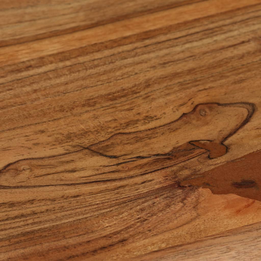 Escritorio de madera maciza de acacia 110x50x76 cm