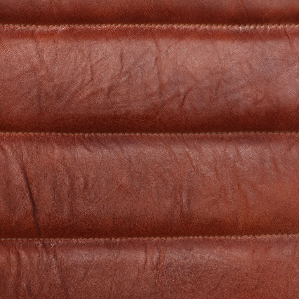 Sillas de comedor 2 unidades cuero sintético marrón