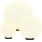 Juego de lámparas de bola LED 3 pzas esféricas 20/30/40 cm PMMA