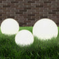 LED ball lamp set 3 pcs spherical 20/30/40 cm PMMA