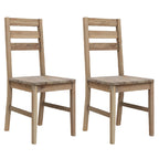Sillas de comedor 2 unidades madera maciza de acacia