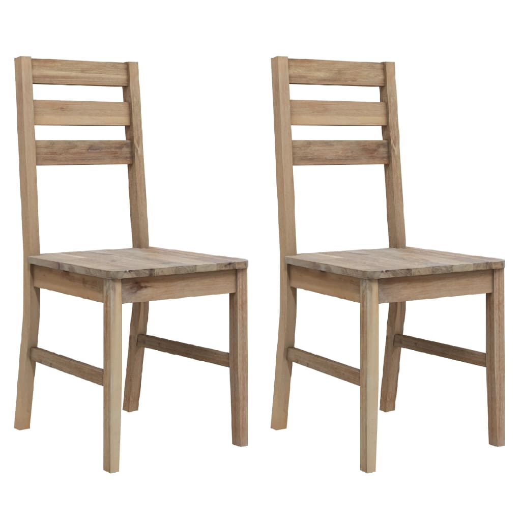 Sillas de comedor 2 unidades madera maciza de acacia