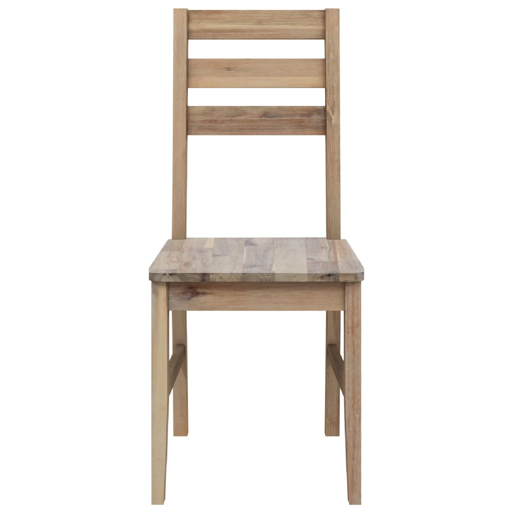Sillas de comedor 2 unidades madera maciza de acacia