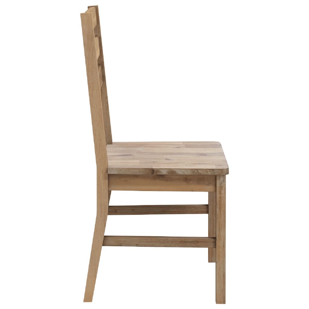 Sillas de comedor 2 unidades madera maciza de acacia