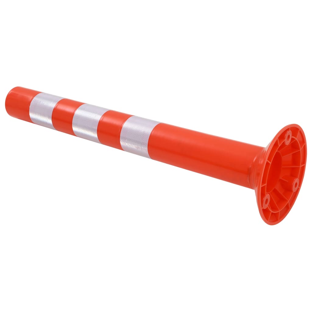 Bolardos de control de tráfico plástico 75 cm 2 unidades